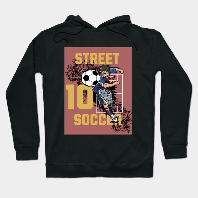 Street Soccer Hoodie by Shop-now-4-U 